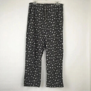 Muk Luks Sleepwear Waffle Knit Star Print Lounge Pajama Pants